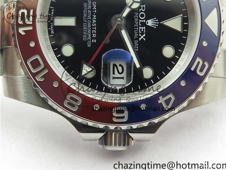 0412 GMT Master II 126710 BLRO 904L SS MIF 1:1 Best Edition on Oyster Bracelet SA3186 CHS Cozy 2553